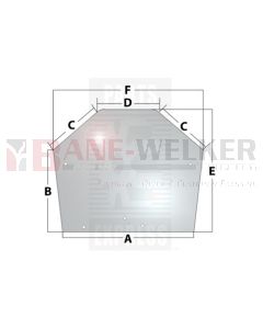 WN-86002901 Rear Glass