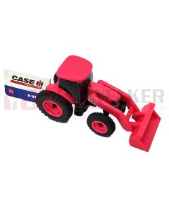 ZFN46705 3 inch TOMY ERTL Pink Case IH Tractor with Loader